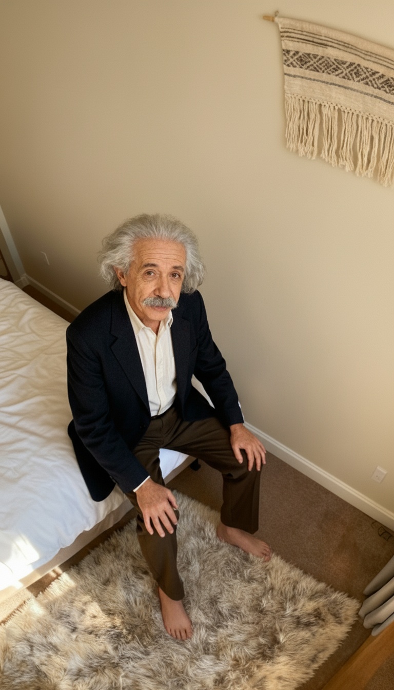 Image 2: Einstein sitting down